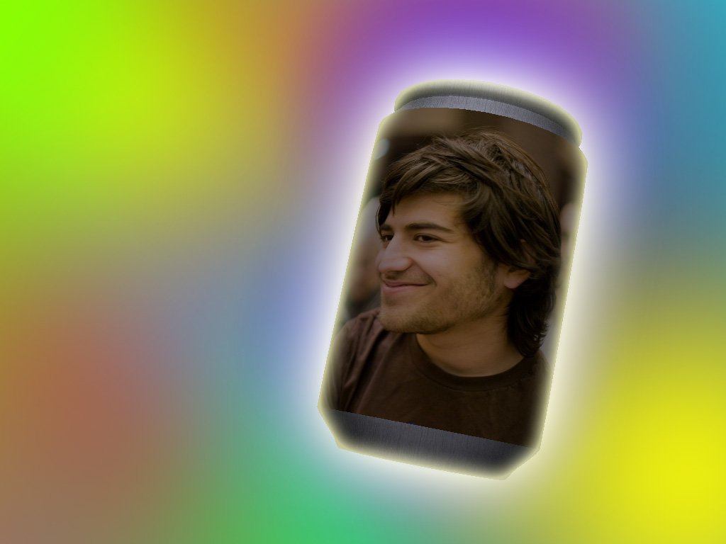freebeer can printed with Aaron Swartz